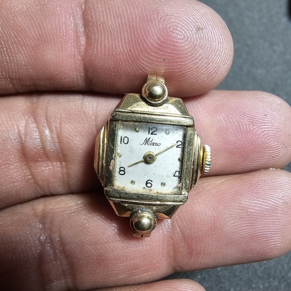 Vintage Milano Ladies Cocktail Watch Head Mechanical Wind For Parts Or Repair no - Picture 1 of 9